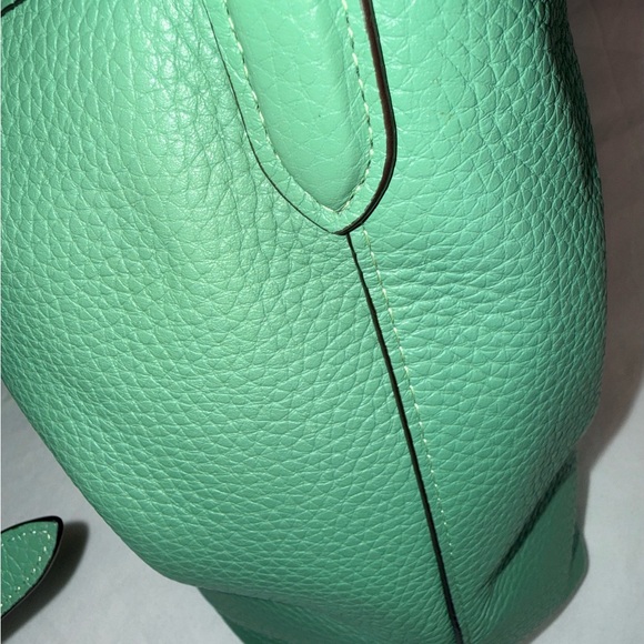 Coach Polished Pebble Leather Shoulder Bag – Green - Picture 5 of 8